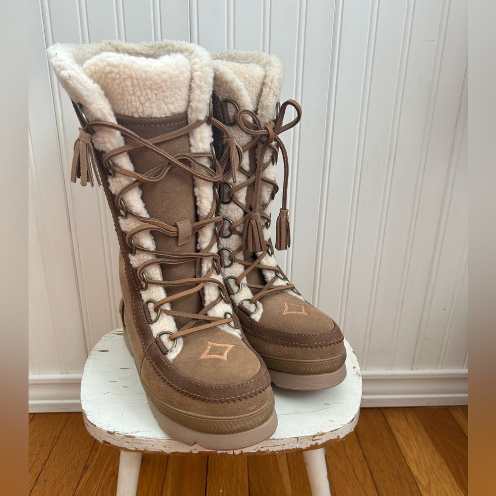 Women's Winter Boots with Faux Fur Lining - Picture 5 of 8